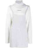 mini dress motif sweater