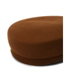 button-embellished cap
