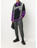 zebra print insert baseball shirt