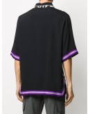 zebra print insert baseball shirt