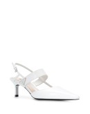 logo-plaque 70mm slingback pumps