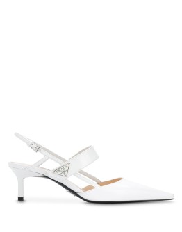 logo-plaque 70mm slingback pumps