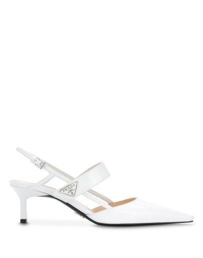 logo-plaque 70mm slingback pumps