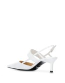 logo-plaque 70mm slingback pumps