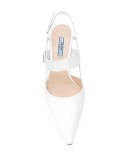 logo-plaque 70mm slingback pumps