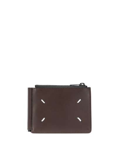 signature four-stitch logo wallet