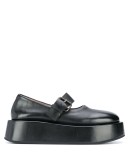 strapped platform oxford shoes 