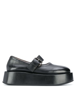 strapped platform oxford shoes 