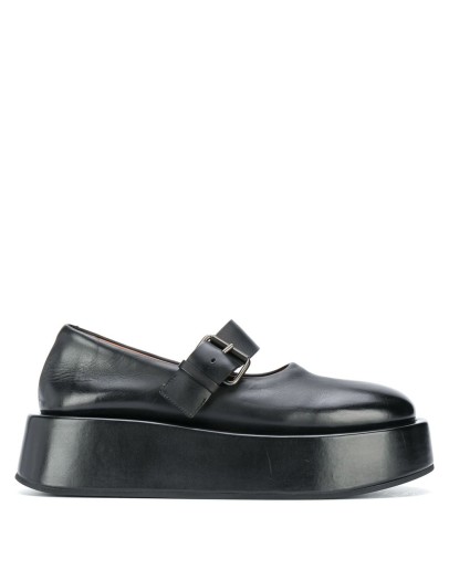 strapped platform oxford shoes 