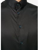 contrast-button shirt