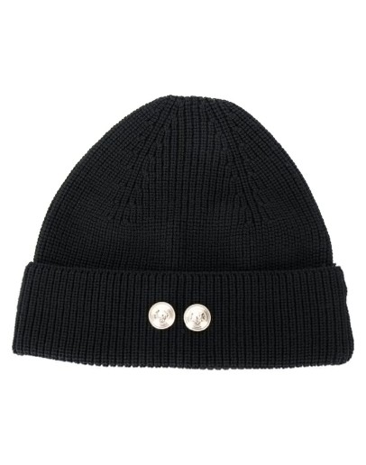 button beanie hat