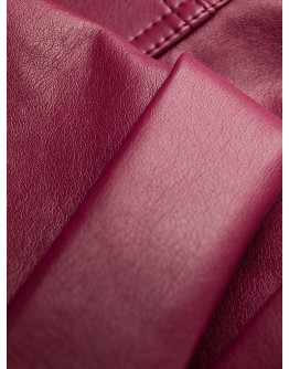 faux-leather straight shorts