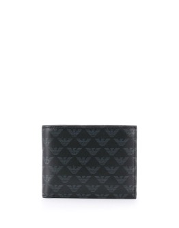 monogram print wallet
