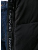padded belted coat 