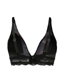 floral-print plunge bra
