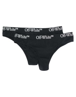 two-pack logo-waistband Brazilian-cut briefs