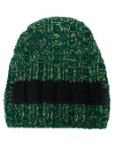 contrasting-stripe beanie