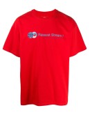 loose fit slogan-print t-shirt