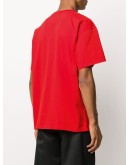 loose fit slogan-print t-shirt