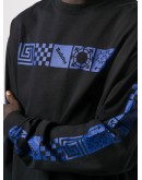graphic print long sleeve top