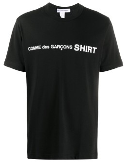 logo print crewneck T-shirt