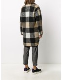 check pattern cardi-coat