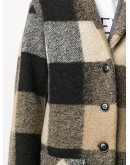 check pattern cardi-coat