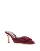 pointed toe buckle mules