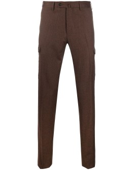 slim-fit tailored trousers
