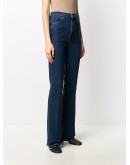 high-waisted bootcut jeans