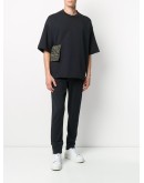 cuffed-ankle track pants