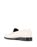monogram plaque loafers