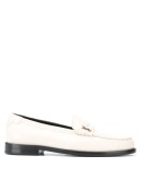 monogram plaque loafers