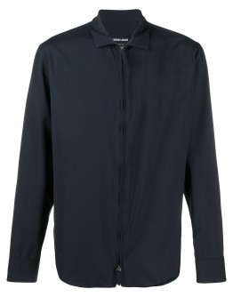 zipped wool shirt