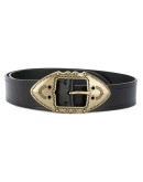 engraved-buckle belt