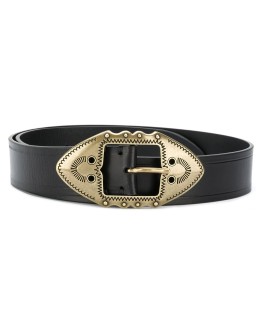 engraved-buckle belt