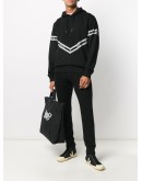 chain print hoodie