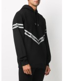 chain print hoodie