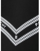 chain print hoodie