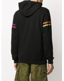 chain print detail hoodie