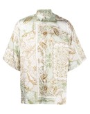 Astral print short-sleeve shirt