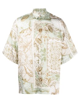 Astral print short-sleeve shirt