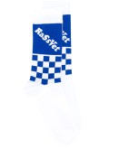 check logo knit socks