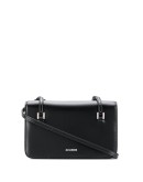 rectangular leather shoulder bag