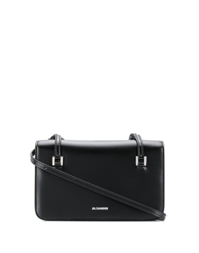 rectangular leather shoulder bag