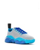 logo strap lace-up trainers