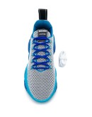 logo strap lace-up trainers