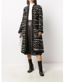 pleat-detail A-line skirt