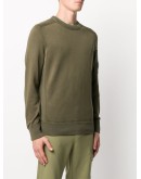 logo patch crew neck sweatshirt 
