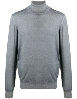 roll-neck virgin wool jumper